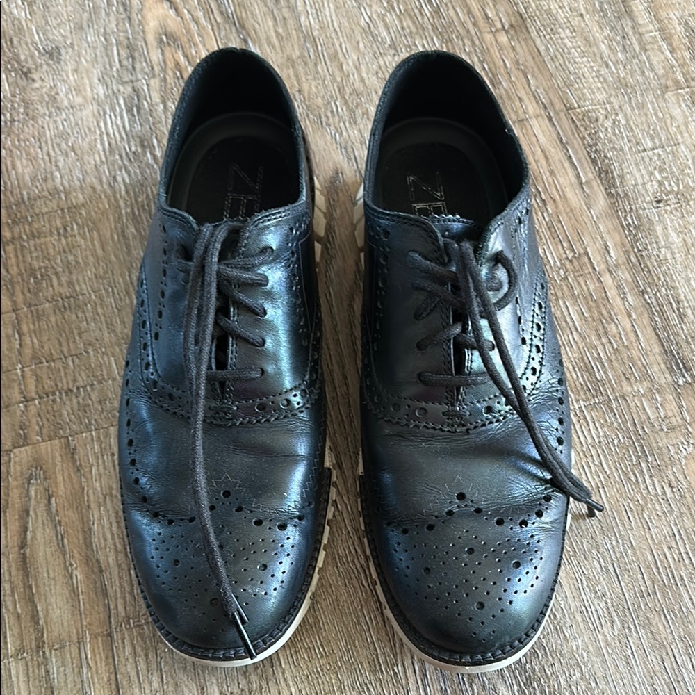 Cole Haan Black Grand O.S Oxfords